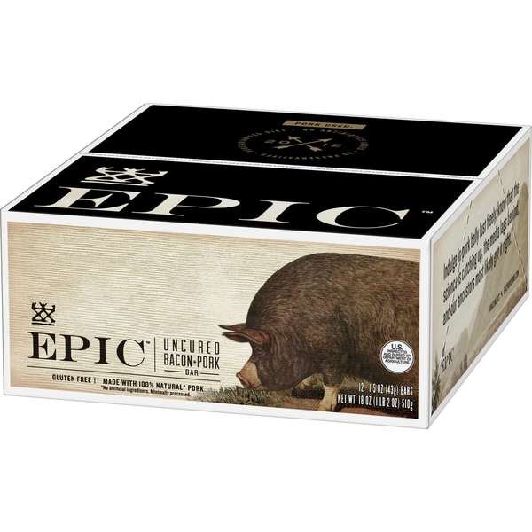 Epic Bacon Bar 1.5 oz. Bars, PK144, Epic, Mfr#: 10732153025124